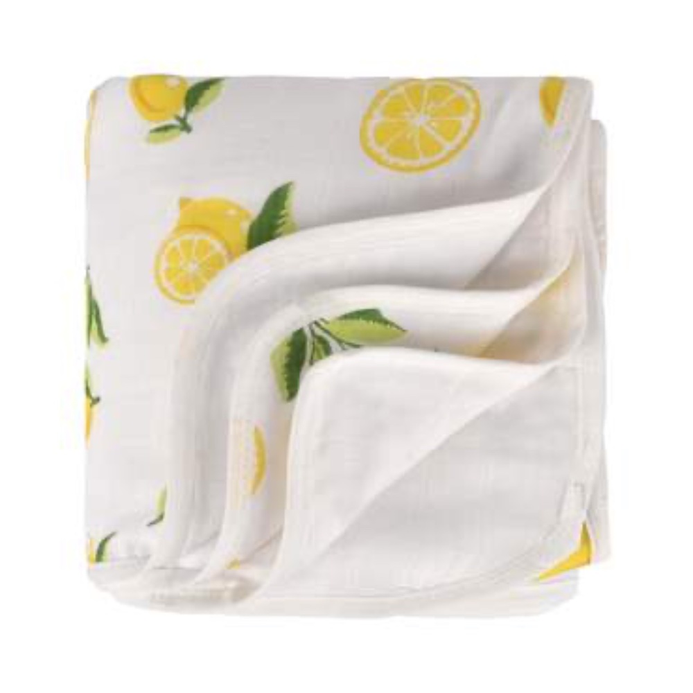 Bamboo Muslin Blanket - lemon
